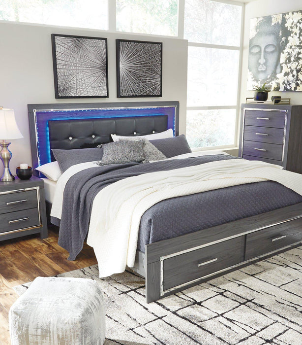 Lodanna Bed with 2 Storage Drawers