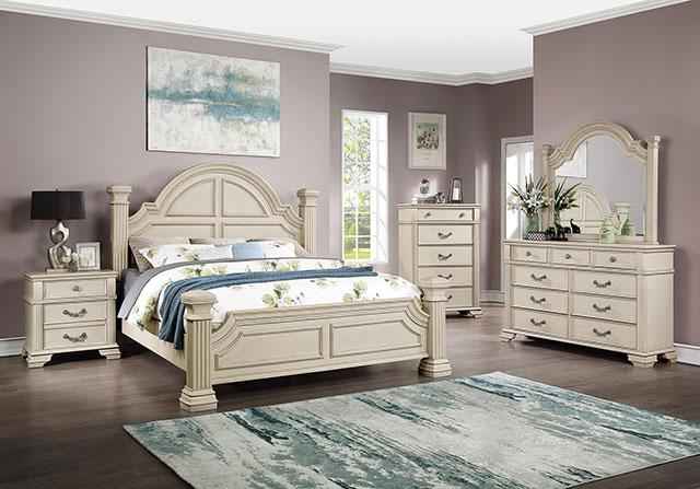 PAMPHILOS E.King Bed, White