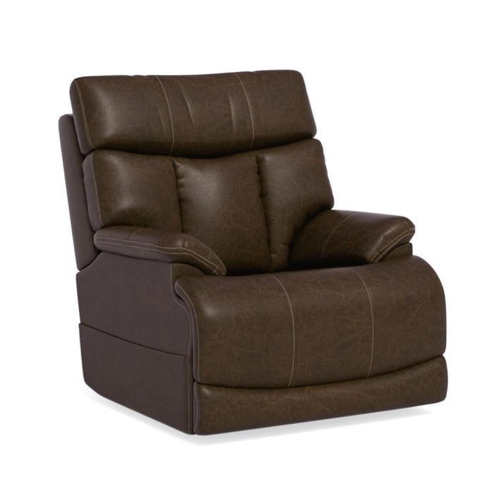 Flexsteel Clive Power Recliner with Power Headrest and Lumbar image