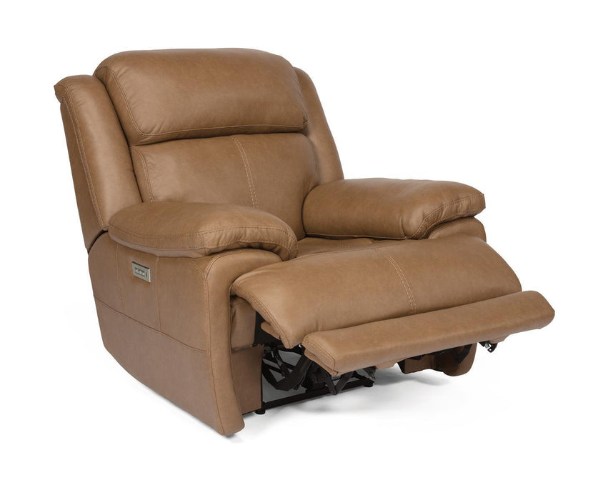 Flexsteel Latitudes Elijah Leather Power Recliner w/Power Headrest