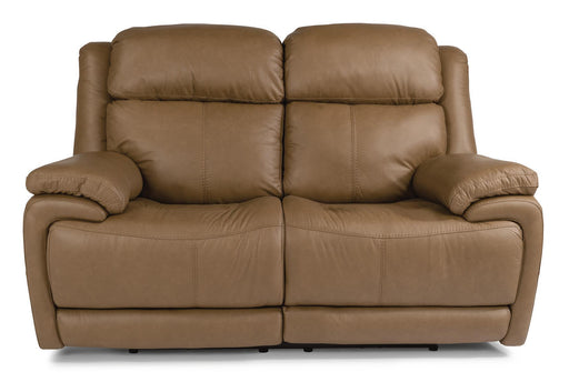 Flexsteel Elijah Power Reclining Loveseat w/ Pwr Headrests, Lumbar image