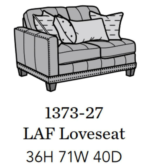 Flexsteel Latitudes Port Royal Leather LAF Loveseat image