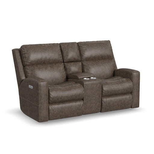 Score B3805-601L Power Reclining Loveseat with Console & Power Headrests & Lumbar image