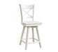 Cosmopolitan Charlotte Swivel Stool (Built) In Pure White image