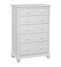 Cottage 5 Drawer Chest In Pure White image