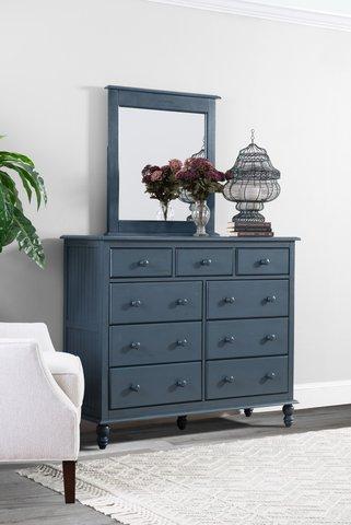 Cottage Cottage 9 Drawer Dresser In Denim image