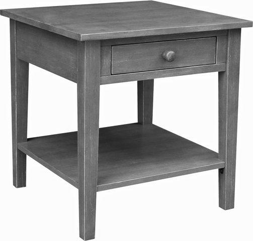 Destinations Spencer End Table In Heather Gray image