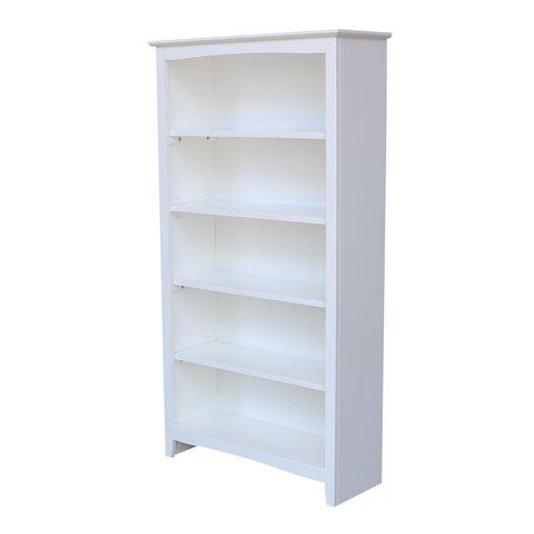 Home Accents Shaker Bookcase, 32"W X 12"D X 60"H In Pure White image