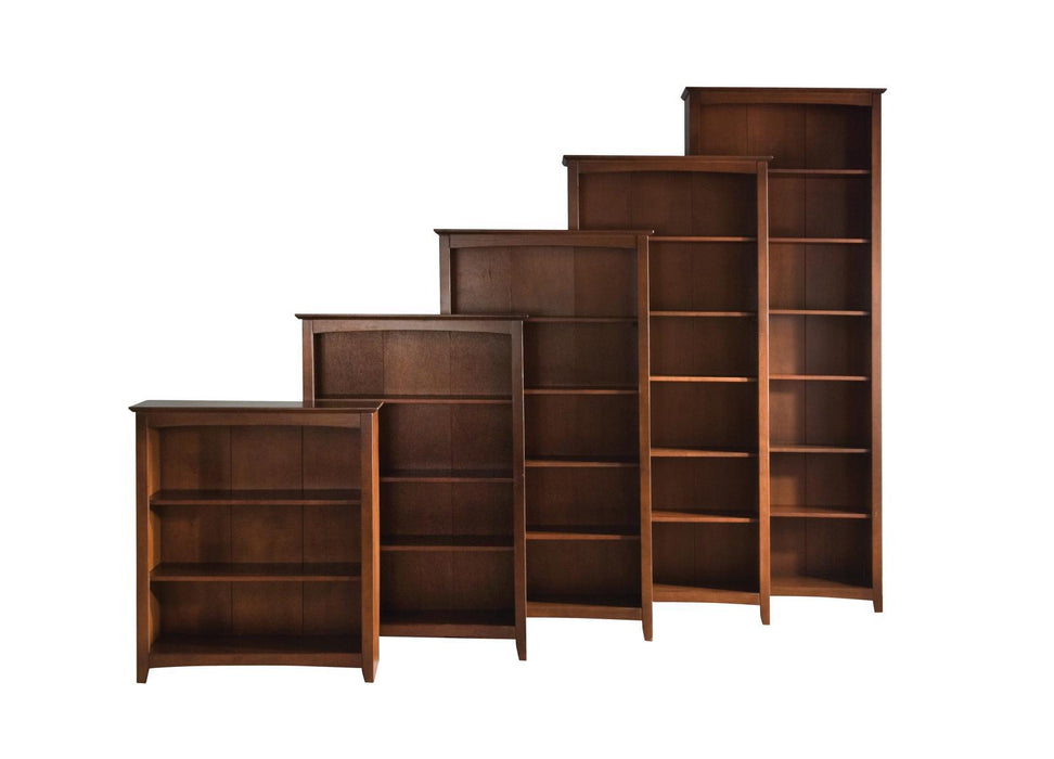 John Thomas Furniture Home Accents Shaker Bookcase in Espresso