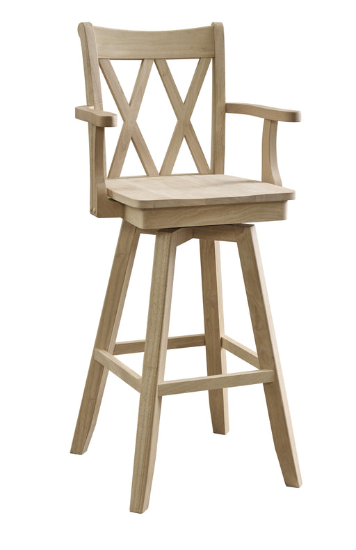 Stools 30" Double XX Swivel Bar Stool w/ Arms image