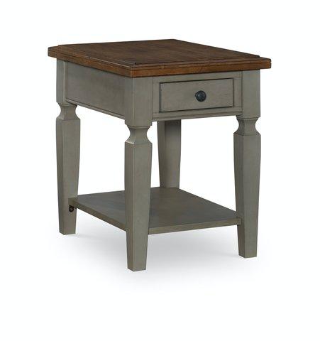 Vista End Table (Rta) In Hickory & Stone image