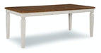 Vista Extension Table In Hickory & Shell image