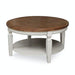 Vista Round Coffee Table (Rta) In Hickory & Shell image