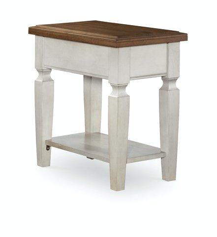 Vista Side Table (Rta) In Hickory & Shell image