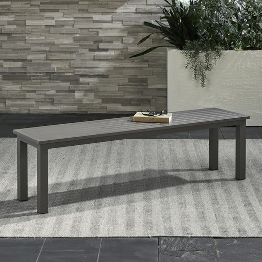 Plantation Key Outdoor Dining Bench - Granite image