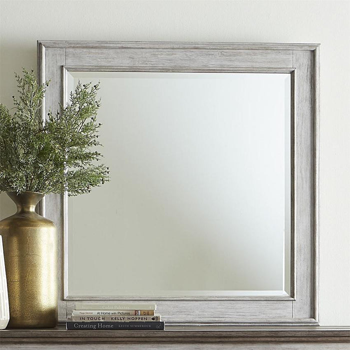 Liberty Furniture Heartland Landscape Mirror in Antique White image