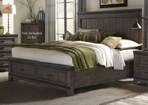 Liberty Thornwood Hills King Storage Bed in Rock Beaten Gray 759-BR-KSB image