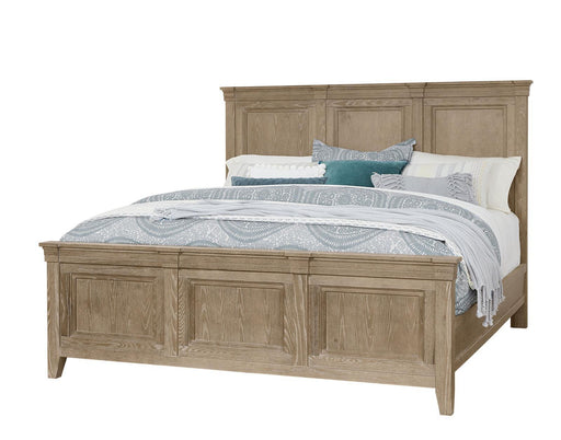 Vaughan-Bassett Passageways Deep Sand Queen Mansion Bed in Medium Brown image