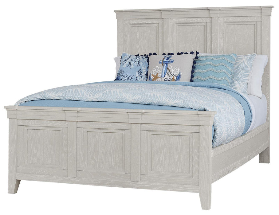 Vaughan-Bassett Passageways Oyster Grey Queen Mansion Bed in Grey image